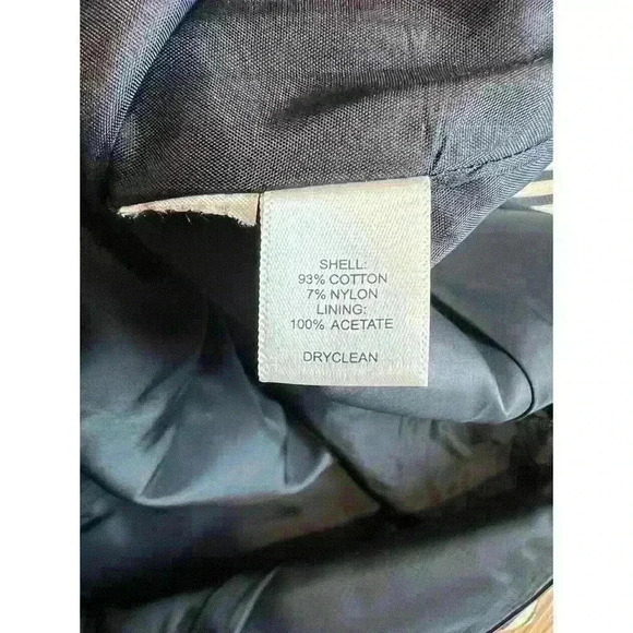 Ann Taylor LOFT Womens Pencil Skirt Sz 10 Black Cream Striped Ribbed Textured - Picture 9 of 9